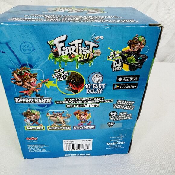 5 for $25| Fartist Club Ripping Randy 10 Different Fart Noises Blue Bandanna - Picture 4 of 8